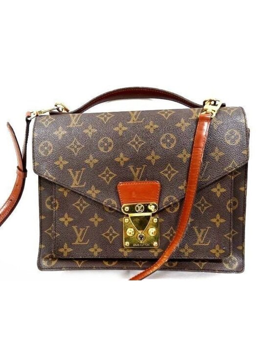 Louis Vuitton Monceau 2-Way Monogram Leather Shoulder Bag 8C main image 2